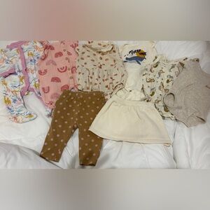 Baby Clothing Bundle with Various Patterns